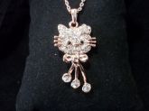 Colar Hello Kitty Banhado a Ouro Rosê 18k