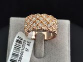 Anel Banhado a Ouro 18k Swarovski Rhinestones