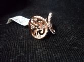 Anel Banhado a Ouro Rose 18k em formato de borboleta Nº18