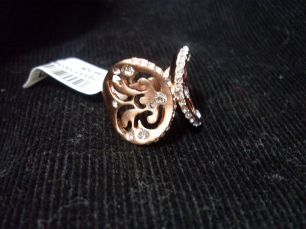 Anel Banhado a Ouro Rose 18k em formato de borboleta Nº18